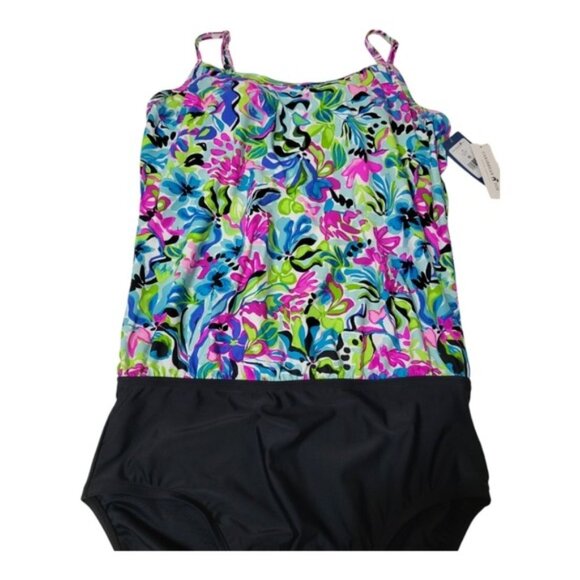 Caribbean Joe Women Swimwear Size 12 Built In Bra - Picture 5 of 6